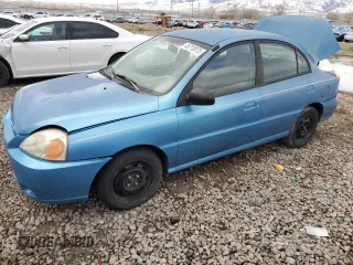 2005 Kia Rio with VIN KNADC125156375937, listed as a Copart auction lot 45710075 with 114,050 mi miles and Salvage Title. Bid and sale history available at carsss.com. Image 1.