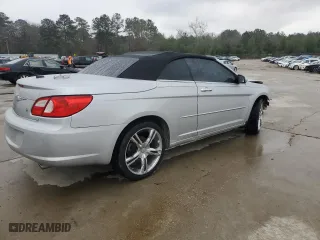 2008 Chrysler Sebring Limited with VIN 1C3LC65M68N207868, listed as a Copart auction lot 45849245 with 117,060 mi miles and Salvage Title. Bid and sale history available at carsss.com. Image 3.