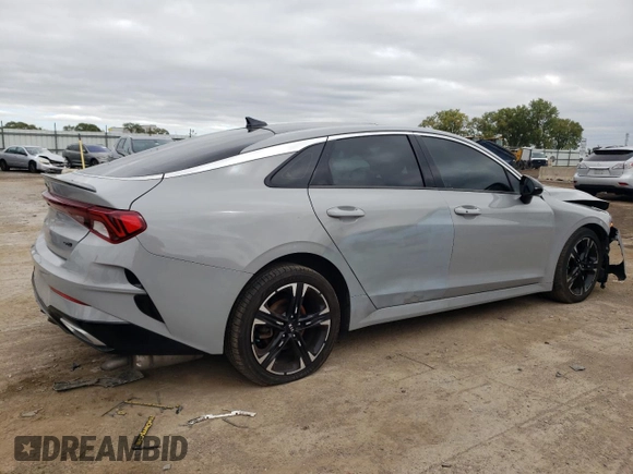 2021 Kia K5 GT-Line with VIN 5XXG64J25MG013819, listed as a Copart auction lot 72634034 with 53,799 mi miles and Salvage Title. Bid and sale history available at carsss.com. Image 3.
