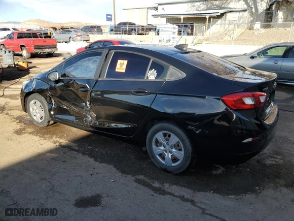 2018 Chevrolet Cruze LS with VIN 1G1BC5SM7J7128511, listed as a Copart auction lot 46516835 with 152,857 mi miles and Salvage Title. Bid and sale history available at carsss.com. Image 2.