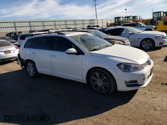 2015 Volkswagen Golf SportWagen TDI S with VIN 3VWCA7AU5FM511128, listed as a Copart auction lot 86373344 with 83,562 mi miles and Salvage Title. Bid and sale history available at carsss.com. Image 4.