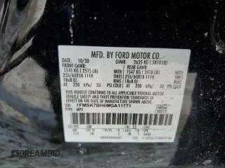 2021 Ford Explorer with VIN 1FMSK7BH6MGA11771, listed as a Copart auction lot 42399355 with 81,567 mi miles and Salvage Title. Bid and sale history available at carsss.com. Image 13.