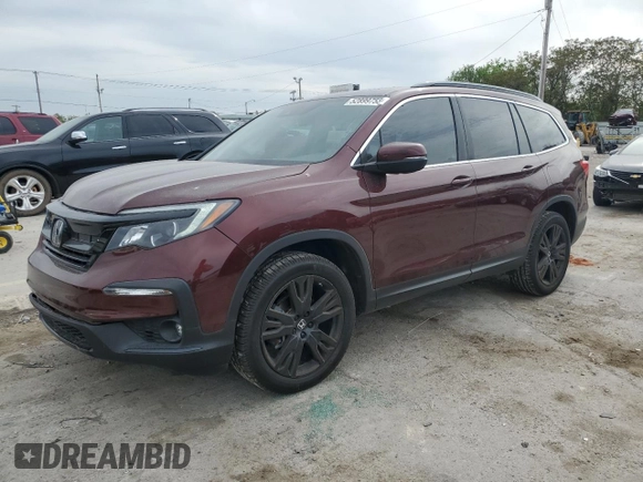 2022 Honda Pilot Special Edition with VIN 5FNYF6H26NB084442, listed as a Copart auction lot 52899755 with 53,627 mi miles and Salvage Title. Bid and sale history available at carsss.com. Image 1.