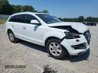 2015 Audi Q7 Premium Plus with VIN WA1LGAFE4FD005120, listed as a Copart auction lot 62014395 with 149,676 mi miles and Salvage title. Bid and sale history available at DreamBid. Image 4.