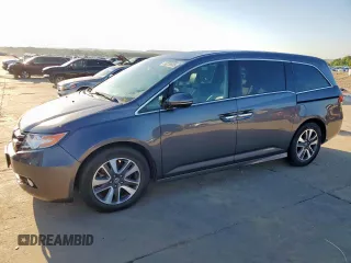 2016 Honda Odyssey Touring Elite with VIN 5FNRL5H92GB126614, listed as a Copart auction lot 56239605 with 103,272 mi miles and Clean title. Bid and sale history available at DreamBid. Image 1.