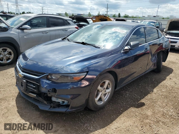 2016 Chevrolet Malibu LS with VIN 1G1ZB5ST6GF344437, listed as a Copart auction lot 62717055 with 110,949 mi miles and Clean title. Bid and sale history available at DreamBid. Image 1.