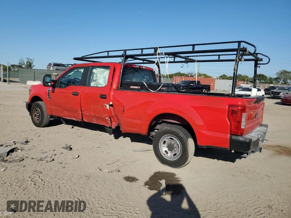 2019 Ford Super Duty F-250 SRW XL with VIN 1FT7W2A62KEC15283, listed as a Copart auction lot 83640544 with 170,009 mi miles and Salvage Title. Bid and sale history available at carsss.com. Image 2.