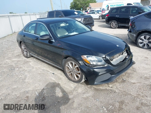 2017 Mercedes-Benz C 300 with VIN 55SWF4JB8HU218764, listed as a IAAI auction lot 42431155 with 83,673 mi miles and . Bid and sale history available at DreamBid. Image 1.