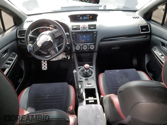 2020 Subaru WRX STI with VIN JF1VA2S6XL9819023, listed as a Copart auction lot 42232345 with 53,257 mi miles and Salvage title. Bid and sale history available at DreamBid. Image 8.