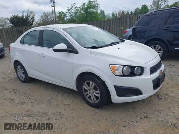 2014 Chevrolet Sonic LT with VIN 1G1JC5SH2E4162166, listed as a IAAI auction lot 42105408 with 122,854 mi miles and . Bid and sale history available at DreamBid. Image 1.