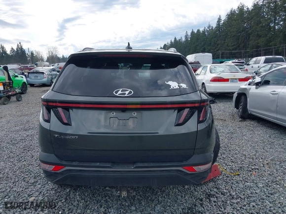 2022 Hyundai Tucson SEL with VIN 5NMJBCAE6NH058891, listed as a IAAI auction lot 41861755 with 96,967 mi miles. Bid and sale history available at carsss.com. Image 16.
