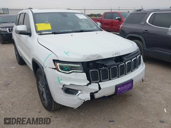 2017 Jeep Grand Cherokee Limited with VIN 1C4RJEBG7HC696166, listed as a IAAI auction lot 41712752 with 88,162 mi miles. Bid and sale history available at carsss.com. Image 6.