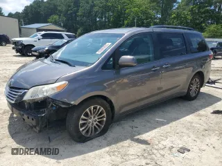 2015 Toyota Sienna XLE with VIN 5TDYK3DC7FS577620, listed as a Copart auction lot 65393635 with 179,998 mi miles and Clean title. Bid and sale history available at DreamBid. Image 1.