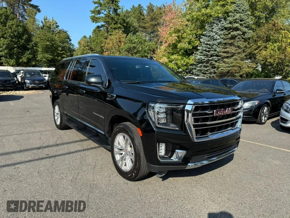 2021 GMC Yukon XL SLT with VIN 1GKS1GKD3MR359119, listed as a Copart auction lot 72097254 with 154,601 mi miles and Clean Title. Bid and sale history available at carsss.com. Image 2.