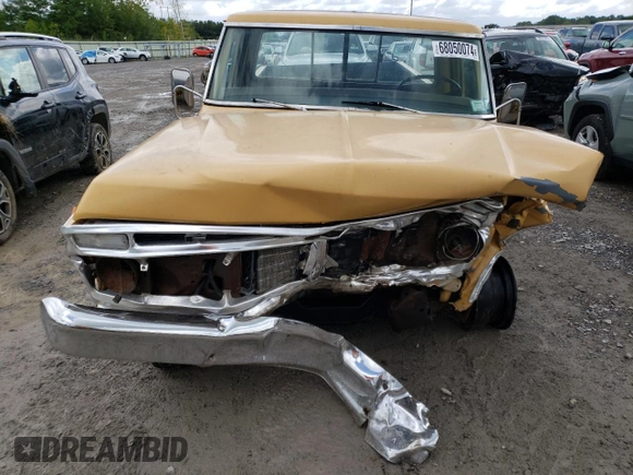 1974 Ford Ranger with VIN F10YNT61094, listed as a Copart auction lot 68050074 with 172,188 mi miles and Salvage Title. Bid and sale history available at DreamBid. Image 5.