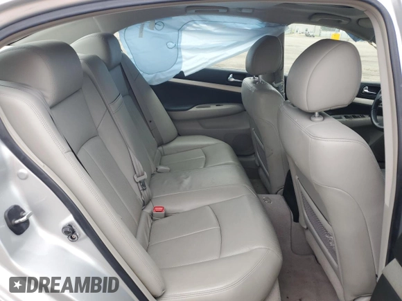 2008 Infiniti G35 Journey with VIN JNKBV61E68M206529, listed as a Copart auction lot 61417315 with 83,186 mi miles and Salvage title. Bid and sale history available at DreamBid. Image 10.