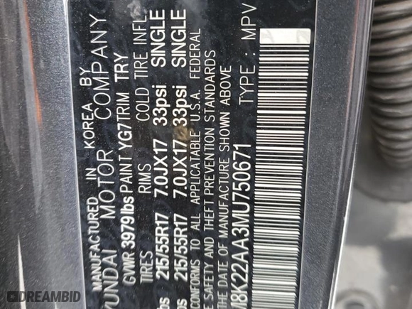 2021 Hyundai Kona SEL with VIN KM8K22AA3MU750671, listed as a Copart auction lot 49712015 with 30,025 mi miles and Salvage Title. Bid and sale history available at carsss.com. Image 14.