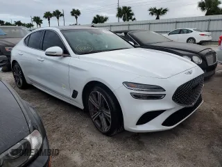 2024 Genesis G70 Sport Advanced with VIN KMTG54SE4RU139233, listed as a Copart auction lot 76180664 with 14,821 mi miles and Non Repairable. Bid and sale history available at carsss.com. Image 4.