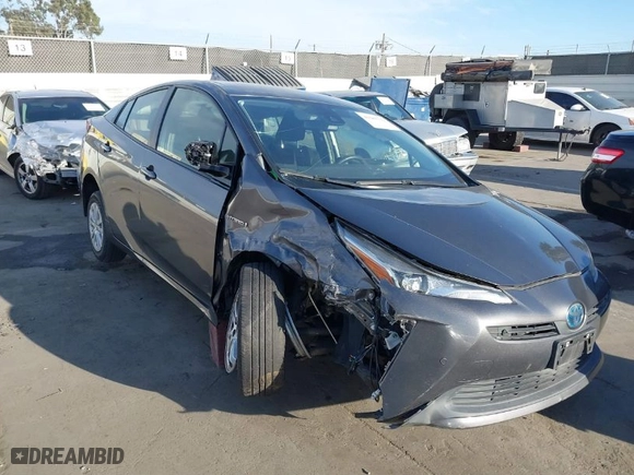 2020 Toyota Prius L Eco with VIN JTDKARFU8L3105988, listed as a IAAI auction lot 41688339 with 66,660 mi miles. Bid and sale history available at carsss.com. Image 1.