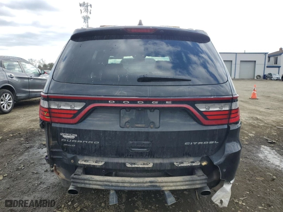 2015 Dodge Durango Citadel with VIN 1C4RDJEG9FC176981, listed as a Copart auction lot 42328215 with 169,296 mi miles and Salvage Title. Bid and sale history available at carsss.com. Image 6.