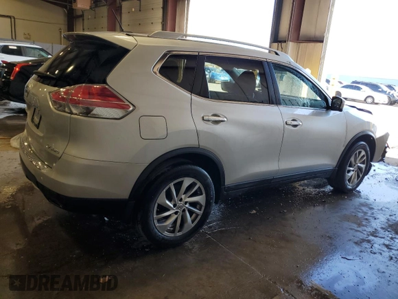 2015 Nissan Rogue SL with VIN 5N1AT2MV3FC769432, listed as a Copart auction lot 48476015 with 125,884 mi miles and Salvage Title. Bid and sale history available at carsss.com. Image 3.