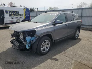 2021 GMC Terrain SLE with VIN 3GKALTEV1ML367696, listed as a Copart auction lot 54185155 with 61,415 mi miles and Salvage title. Bid and sale history available at DreamBid. Image 1.