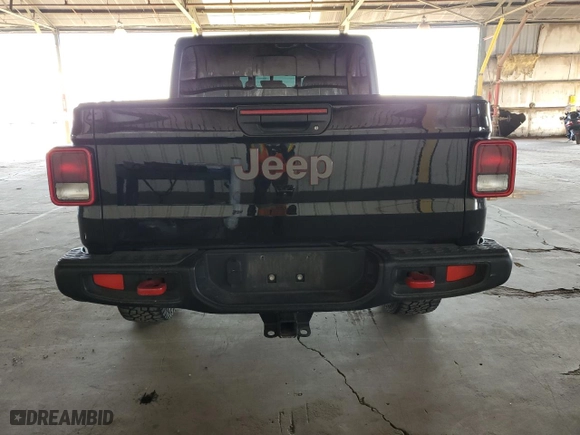 2023 Jeep Gladiator Rubicon with VIN 1C6JJTBG4PL582956, listed as a Copart auction lot 45237665 with 22,797 mi miles and Salvage Title. Bid and sale history available at carsss.com. Image 6.