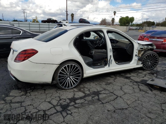2018 Mercedes-Benz S 560 with VIN WDDUG8DB7JA400341, listed as a Copart auction lot 44409025 with 81,280 mi miles and Clean Title. Bid and sale history available at carsss.com. Image 3.