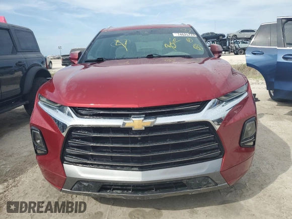 2020 Chevrolet Blazer Premier with VIN 3GNKBFRS1LS622668, listed as a Copart auction lot 74625724 with Not provided miles and Non repairable. Bid and sale history available at DreamBid. Image 5.