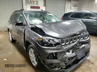 2022 Jeep Compass Latitude with VIN 3C4NJCBB1NT189125, listed as a Copart auction lot 49961065 with 39,934 mi miles and Salvage Title. Bid and sale history available at carsss.com. Image 14.