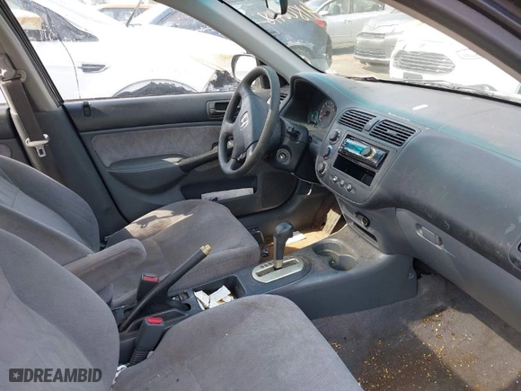 2001 Honda Civic EX with VIN JHMES26701S004716, listed as a IAAI auction lot 41806448 with 240,413 mi miles. Bid and sale history available at carsss.com. Image 5.