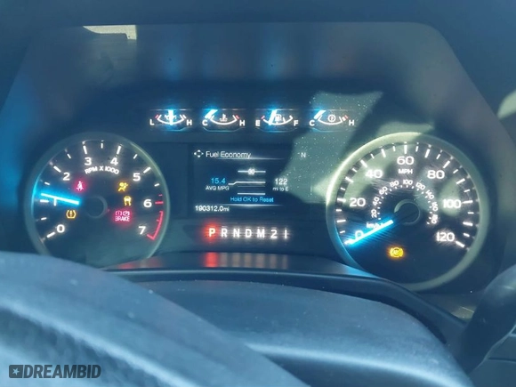2015 Ford F-150 XLT with VIN 1FTEX1EP8FKD57310, listed as a IAAI auction lot 41651302 with 190,312 mi miles. Bid and sale history available at carsss.com. Image 7.