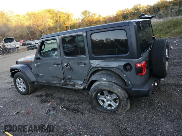 2021 Jeep Wrangler Unlimited Sport Altitude with VIN 1C4HJXDN8MW740980, listed as a Copart auction lot 77429934 with 71,961 mi miles and Salvage title. Bid and sale history available at DreamBid. Image 2.