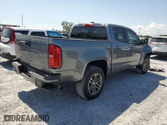 2021 Chevrolet Colorado 2WD Work Truck z VIN 1GCGSBEA4M1153163, wystawiony jako Copart lot #57791375 z przebiegiem 47 561 mil mil oraz Nie do naprawy • Non repairable. Historia ofert i sprzedaży dostępna na DreamBid. Obrazek 3.