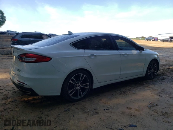 2020 Ford Fusion Titanium with VIN 3FA6P0D96LR152910, listed as a Copart auction lot 55389355 with 105,690 mi miles and Salvage title. Bid and sale history available at DreamBid. Image 3.