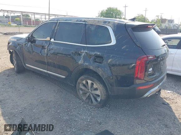 2021 Kia Telluride S with VIN 5XYP6DHC5MG173337, listed as a IAAI auction lot 42414885 with Not provided miles and . Bid and sale history available at DreamBid. Image 3.