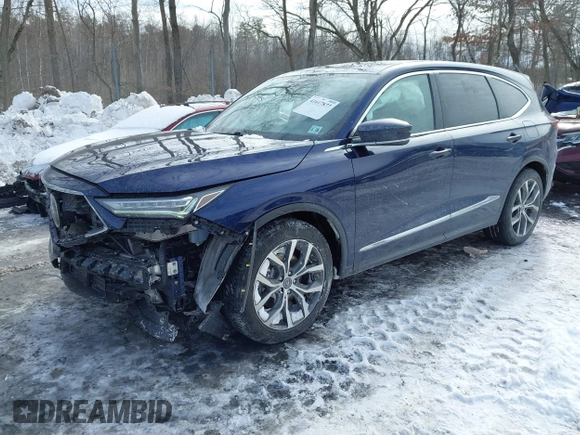 2022 Acura MDX Technology with VIN 5J8YE1H4XNL001553, listed as a IAAI auction lot 41617877 with 41,244 mi miles and . Bid and sale history available at DreamBid. Image 2.