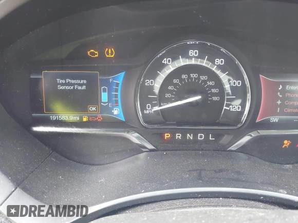 2016 Lincoln MKZ Hybrid with VIN 3LN6L2LU2GR629535, listed as a IAAI auction lot 42770047 with 191,583 mi miles and . Bid and sale history available at DreamBid. Image 7.