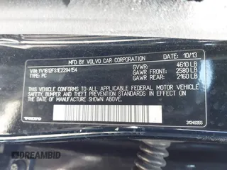 2014 Volvo S60 T5 with VIN YV1612FS1E2294154, listed as a IAAI auction lot 42046636 with 165,257 mi miles. Bid and sale history available at carsss.com. Image 9.