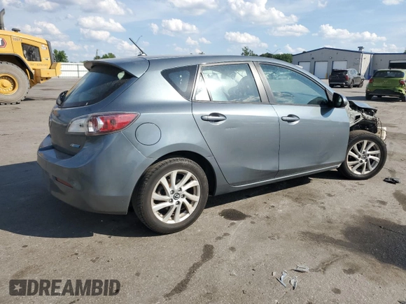 2013 Mazda 3 i Touring with VIN JM1BL1L72D1805822, listed as a Copart auction lot 55041535 with 170,914 mi miles and Salvage title. Bid and sale history available at DreamBid. Image 3.