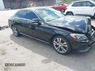 2015 Mercedes-Benz C-Class C 300 with VIN 55SWF4JB8FU062030, listed as a IAAI auction lot 41593649 with 123,196 mi miles. Bid and sale history available at carsss.com. Image 1.