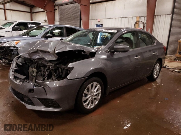 2019 Nissan Sentra SV with VIN 3N1AB7AP0KL606703, listed as a Copart auction lot 45501465 with 53,682 mi miles and Clean Title. Bid and sale history available at DreamBid. Image 1.