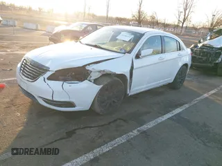 2013 Chrysler 200 LX with VIN 1C3CCBAB2DN559529, listed as a IAAI auction lot 41490534 with 123,468 mi miles. Bid and sale history available at carsss.com. Image 2.