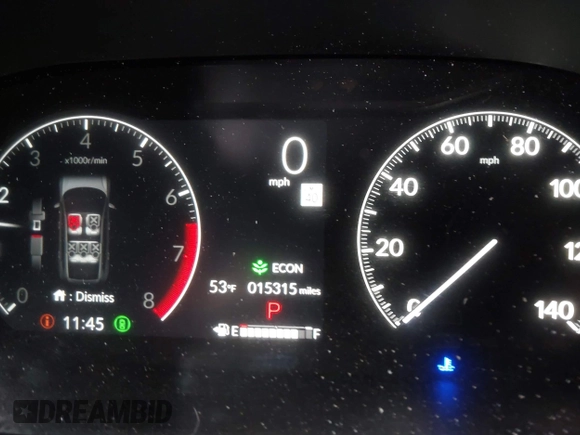 2024 Honda CR-V EX-L with VIN 2HKRS3H72RH309411, listed as a IAAI auction lot 41648194 with 15,315 mi miles and . Bid and sale history available at DreamBid. Image 15.