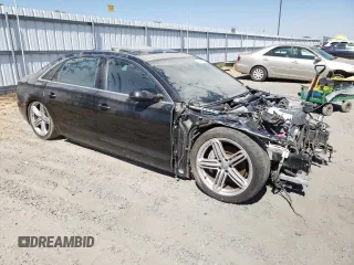 2013 Audi A8 3.0L with VIN WAURGAFD9DN004556, listed as a Copart auction lot 65018975 with 138,090 mi miles and Salvage title. Bid and sale history available at DreamBid. Image 4.