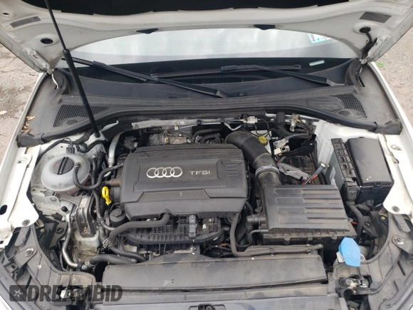 2017 Audi A3 Premium Plus with VIN WAUJ8GFF0H1029924, listed as a Copart auction lot 64680674 with 75,470 mi miles and Salvage Title. Bid and sale history available at DreamBid. Image 11.