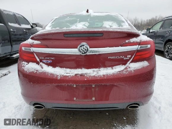 2017 Buick Regal Premium II with VIN 2G4GS5GX4H9112595, listed as a Copart auction lot 43716315 with 82,261 mi miles and Non Repairable. Bid and sale history available at DreamBid. Image 6.