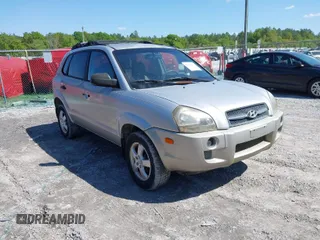 2006 Hyundai Tucson GL with VIN KM8JM12BX6U249982, listed as a IAAI auction lot 41976033 with 107,153 mi miles. Bid and sale history available at carsss.com. Image 1.