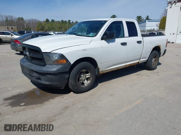 2012 Ram 1500 Tradesman with VIN 1C6RD7FP3CS247778, listed as a IAAI auction lot 42015726 with 290,565 mi miles. Bid and sale history available at carsss.com. Image 2.