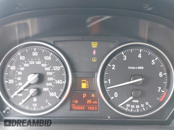 2008 BMW 3 Series 328i with VIN WBAVA37538NL49008, listed as a IAAI auction lot 42446294 with 160,645 mi miles and . Bid and sale history available at DreamBid. Image 7.